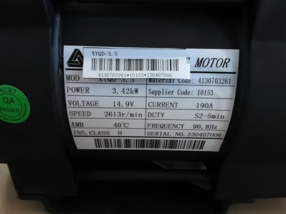 

Lingong Original Parts Parts Scissor Car AC Motor 3.42kw Scissor Fork Climbing XYQD-3.3