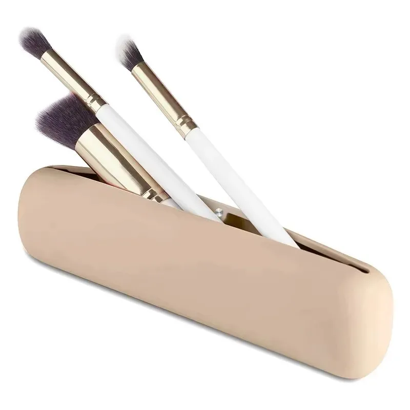 1/2/3pcs Silicone Makeup Brush Storage Bag Waterproof Makeup Brush Travel Holder Magnetic Portable Cosmetic Bag Multipurpose