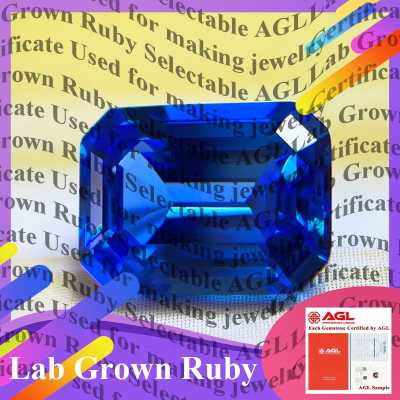 

Top-tier Lab Grown Cobalt Spinel Emeralds Cut DIY Jewelry Rings Earring Making Main Materials Selectable AGL Certificate