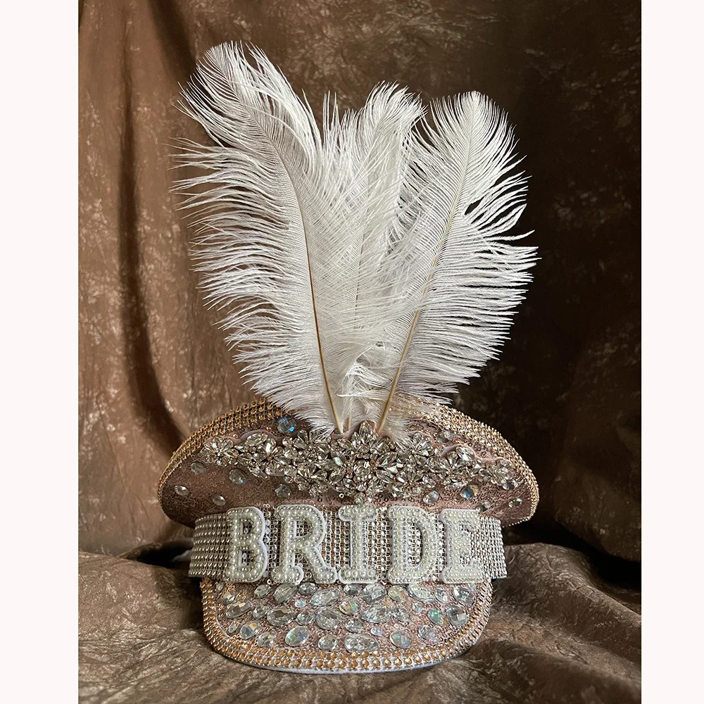 chapeau-de-mariee-pour-femme-chapeau-militaire-blanc-a-plumes-chapeau-de-luxe-avec-strass-chapeau-de-reine-sergent-capitaine-pour-festival-anniversaire-fete