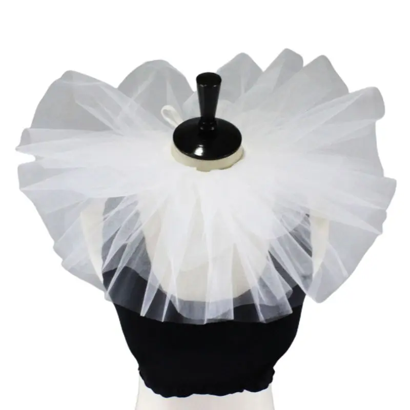Vintage Mesh Neck Ruff Tulle Ruffle Collar Renaissance Halloween Cosplay Choker