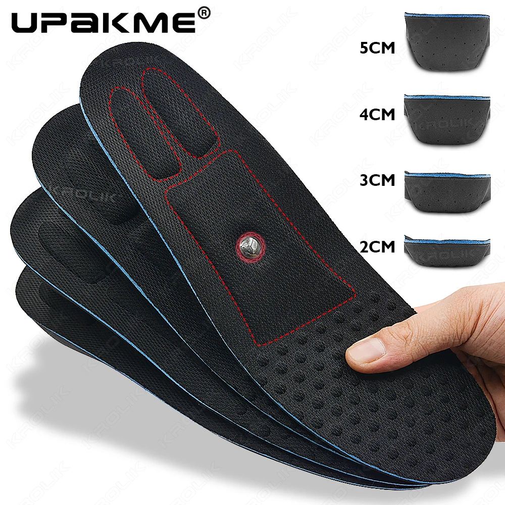 

Height Increase Magnet Massage Insoles For Women Men 2/3/4/5 Cm Up Invisiable Arch Support Orthopedic Insoles Heighten Lift Pads