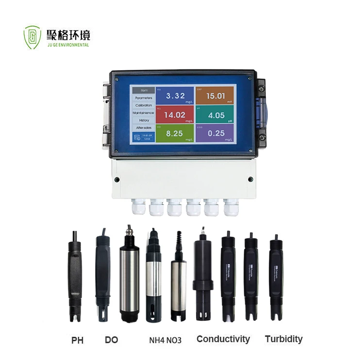 Multi-Parameter 5-in-1 Water Quality Monitor Conductivity Meter PH ORP Mlss Do TDS Salinity Analyzer Water Quality Tester