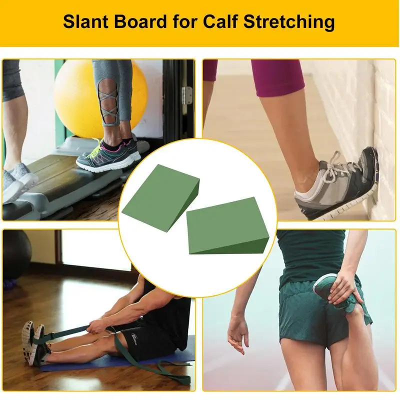 Foam Slant Board For Calf Stretching Lightweight And Portable Non-slip Heel Elevated Squat Wedge Fitness Pilates Heel Stretcher