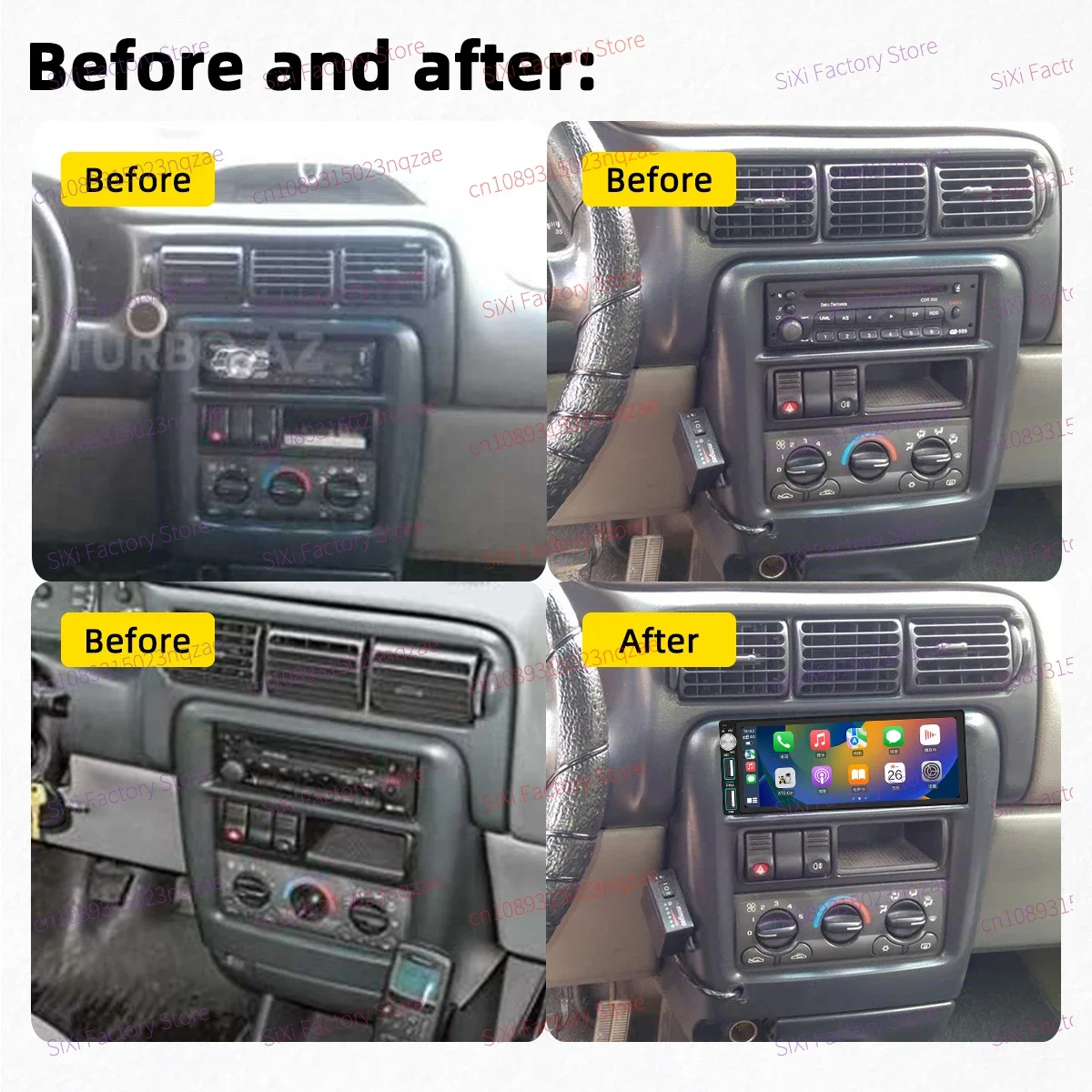 1Din Car Radio Autoradio Android Multimedia for Opel Sintra 1996-1999 6.86