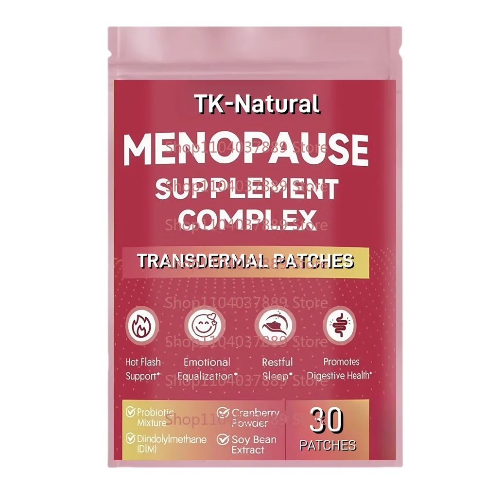 

30 пластырей для менопаузы, прозрачные пластыри для женщин, гормональный баланс, поддержка горячих вспышек, ночные поты, настроение