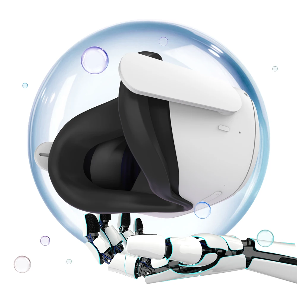 HUNDAI-funda protectora para Oculus Quest 2 VR, protector de silicona para ojos, antisudor, accesorios para Oculus Quest 2