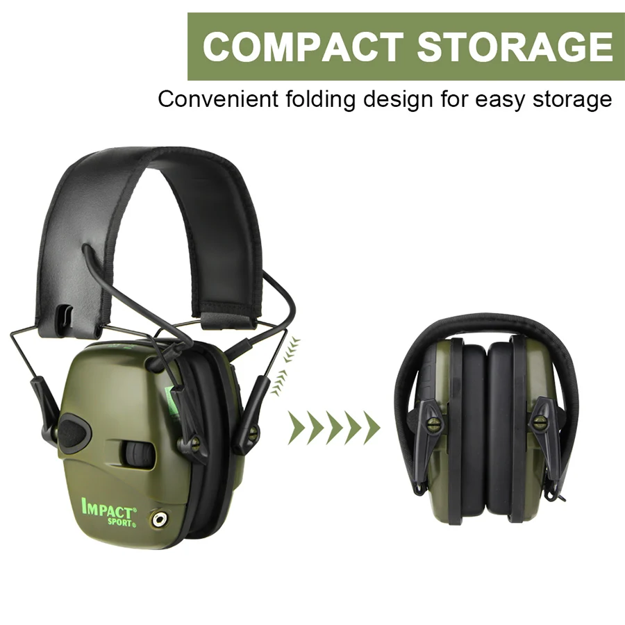 Original Tactical Electronic Shooting Earmuff Outdoor Sports Anti-noise Headset Impact Sound Amplification Hearing Portable Case