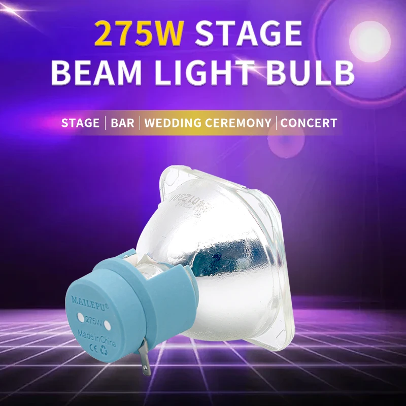 Mailep brand 275W stage beam light bulb 9R shaking DJ beam light bulb platinum compatible