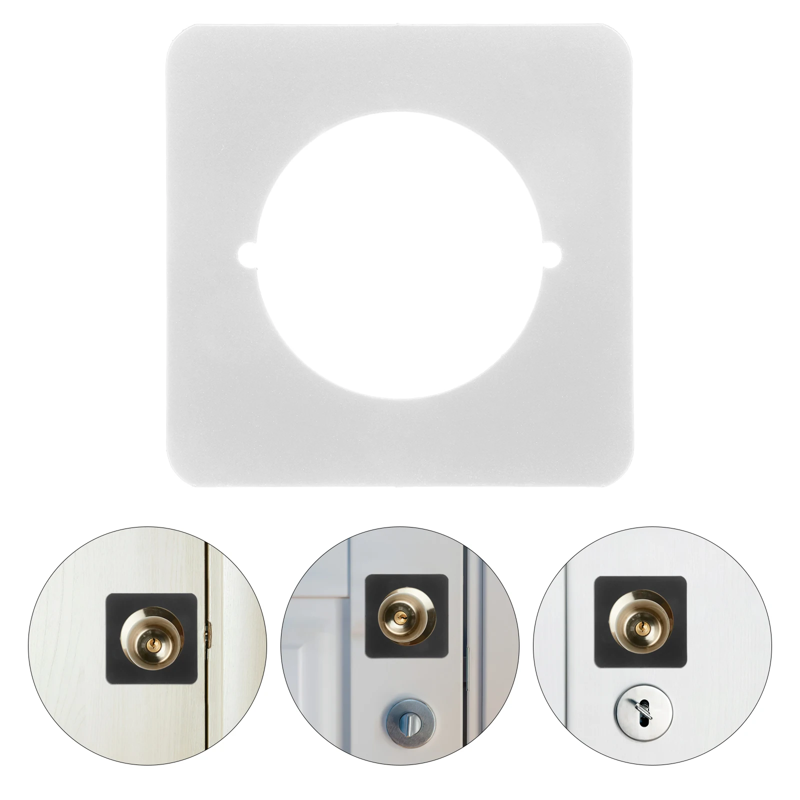 Ремонтная пластина дверной ручки, утолщенная нержавеющая сталь для усиления дверного замка спальни, фиксирующая крышка, наполнитель, задняя пластина, засов