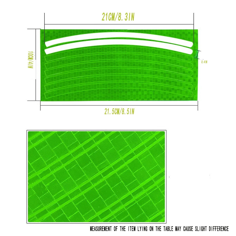 Reflective Tape Outdoor Safety Warning Lighting Sticker Waterproof Reflector Tape for Bicycle Car Motorcycle Rim Decoration 