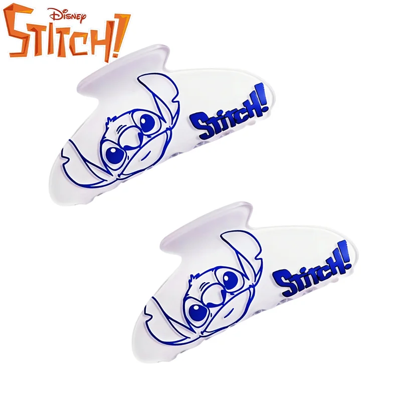 

Disney Hair Clip Stitch Cute Acrylic Grasp Clip Fresh Girl Versatile Stitch Curly Hair Tail Accessories Kids Gifts for Friends