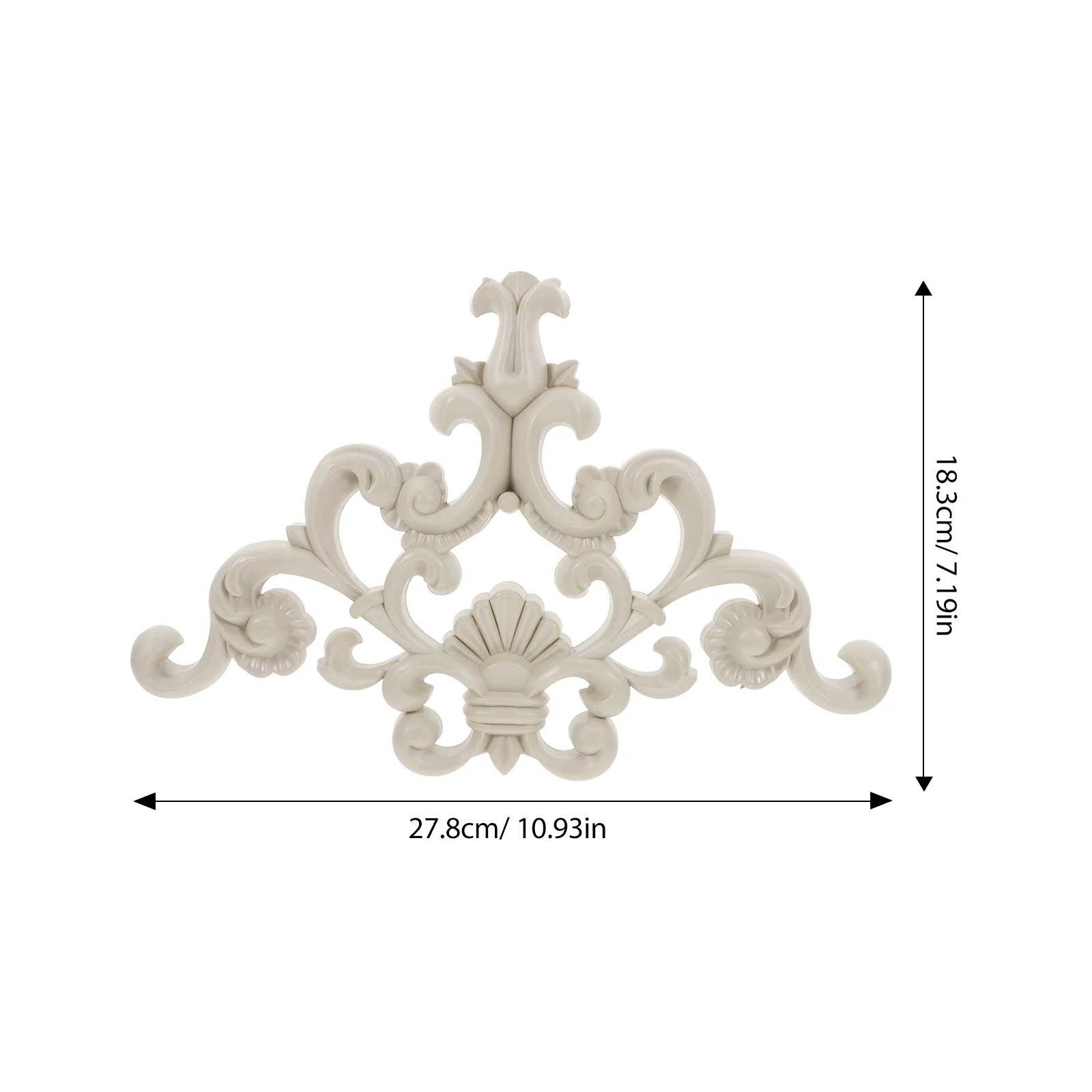 Ornamento onlay con applique di fiori intagliati in PVC per parete, soffitto, porta, decorazione angolare, sfondo del soggiorno, accento decorativo per la casa