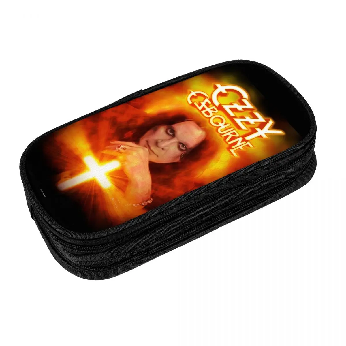 Customized Ozzy Osbourne Heavy Metal Band Rock Pencil Cases Large Capacity Prince Of Darkness Pencil Box Students Stationery