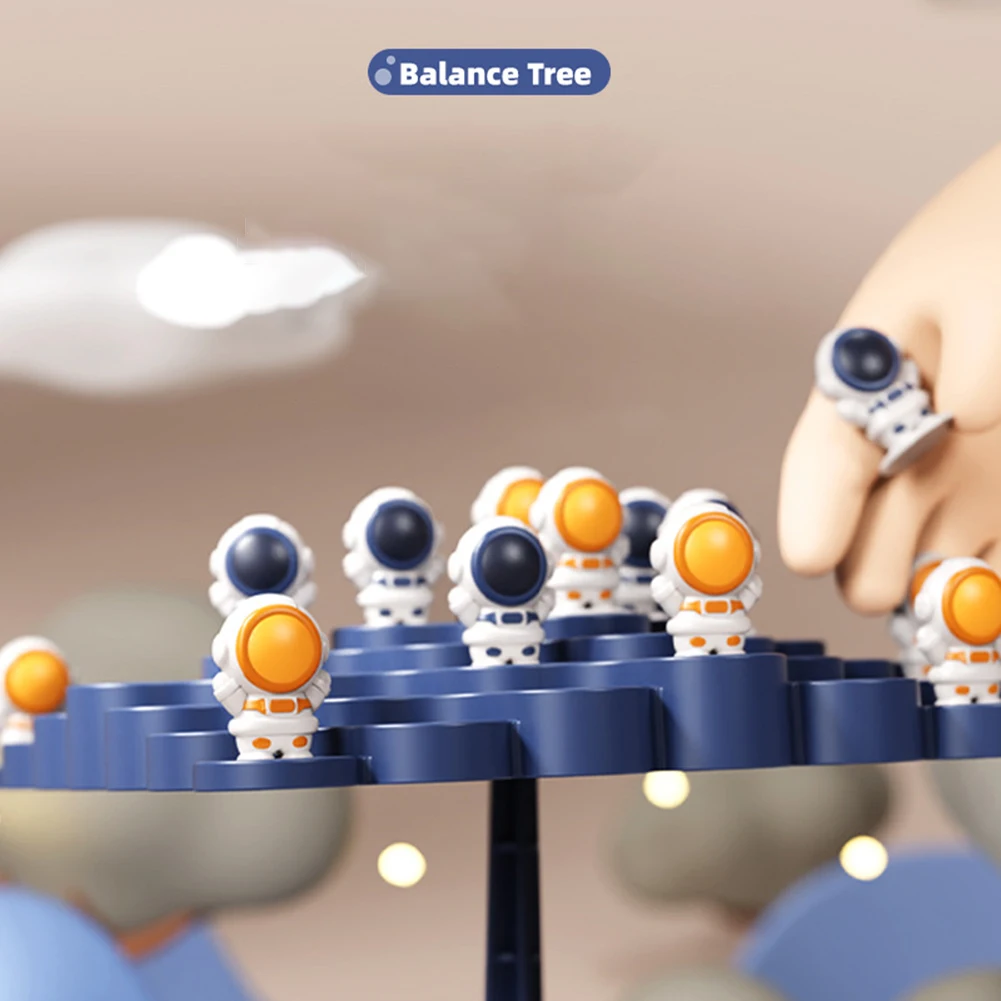 Raumfahrer Balance Baum Spielzeug Kinder pädagogische Montessori Mathe Spielzeug Balancing Board Eltern-Kind-Interaktion Tischs piele