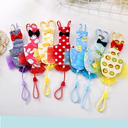 Parrot Diaper with Bowtie Cute Colorful Fruit Cockatiel Pigeons Small Medium Large Pet Birds Flight Suit Clothes Washable طيور