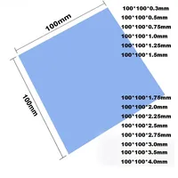 New Thermal pad 100X100mm GPU CPU Laptop Heatsink Cooling thermal Pads Motherboard Silicone Grease Pad термопрокладка  6.0W/mK