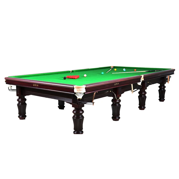 Made In China Custom Color Size High Performance Leather Pocket Rubber Cushion Billiard Snooker Table