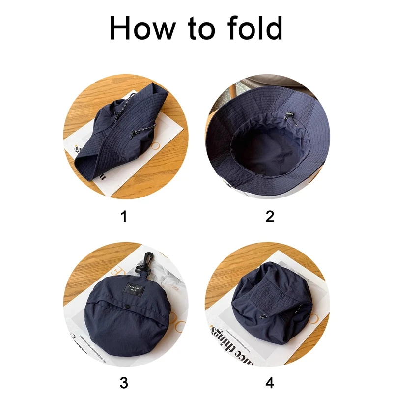 Foldable Bucket Hat Outdoor Anti-UV Sun Hats For Men Women Spring Summer Fast Dry Waterproof Visors Cap Camping Fisherman Caps