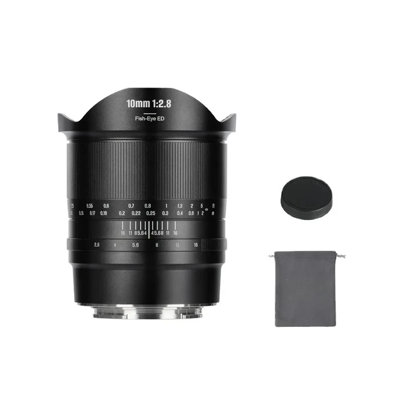 10Mm F2.8 II full frame size camera lens Ultra wide-angle 185 fixed focus fisheye lens