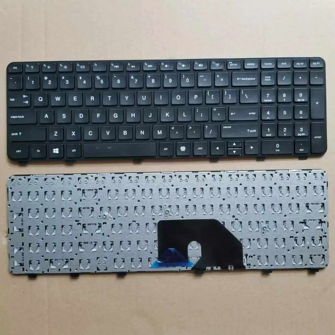 Новая английская клавиатура для HP Pavilion DV6-6000 DV6-6100 DV6-6200 DV6-6B00 Series, американская клавиатура для ноутбука, черная с рамкой