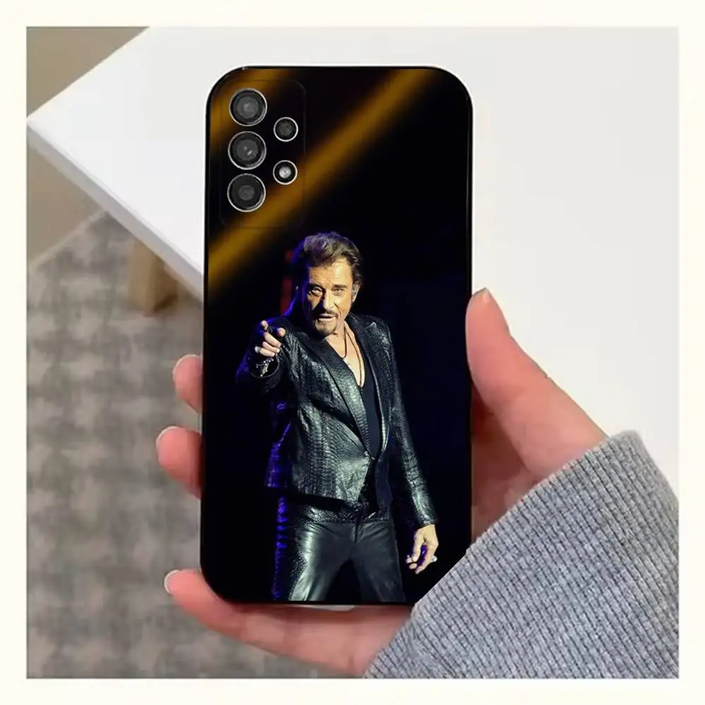 J-Johnny H-Hallyday Singer Phone Case For Samsung S25,S24,S23,S22,S20,S21,S10,Ultra,Plus,Lite,FE,Soft Silicone Black Cover - Image 5
