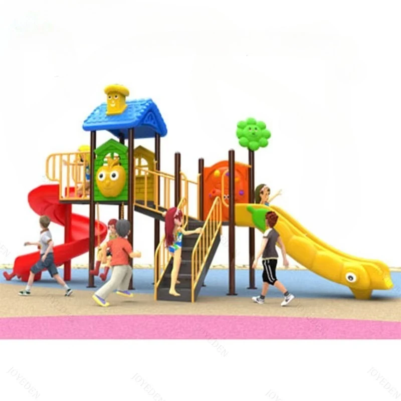 New Design Children  Amusement Park Facilities Steel Outdoor Slide Park Equipment Durable Kids Outdoor Playground for Sale