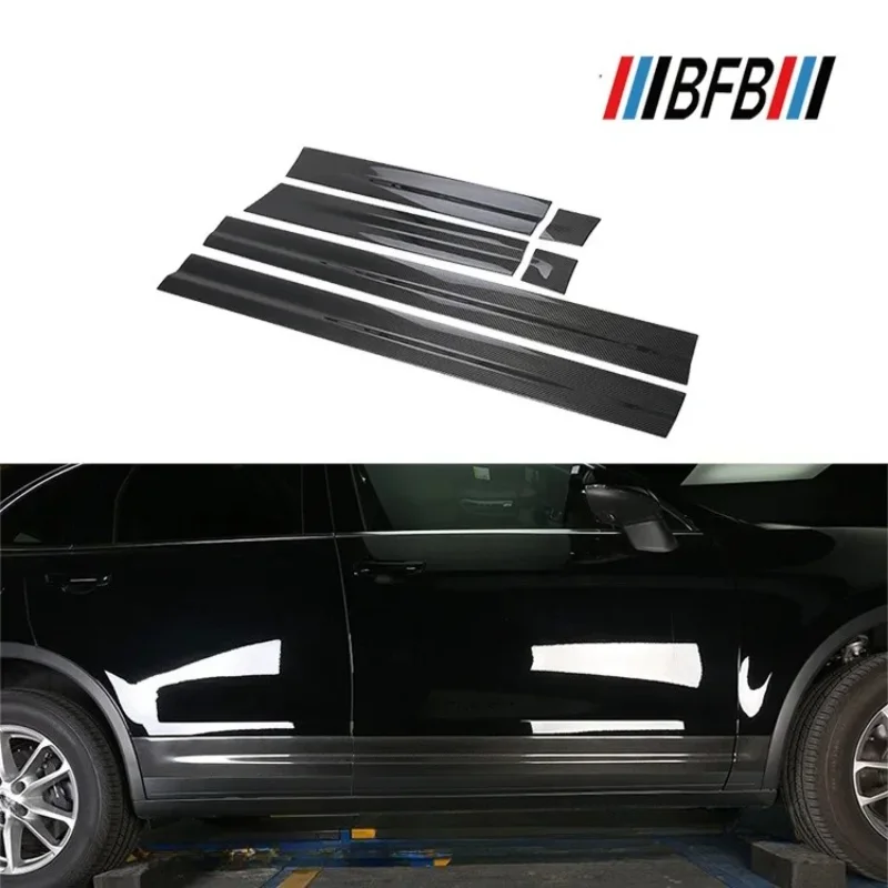 

For Porsche Cayenne Real Dry Carbon Fiber 2014-2017 Exterior Decoration Trim Side Skirts Body Kit Modification Accessories