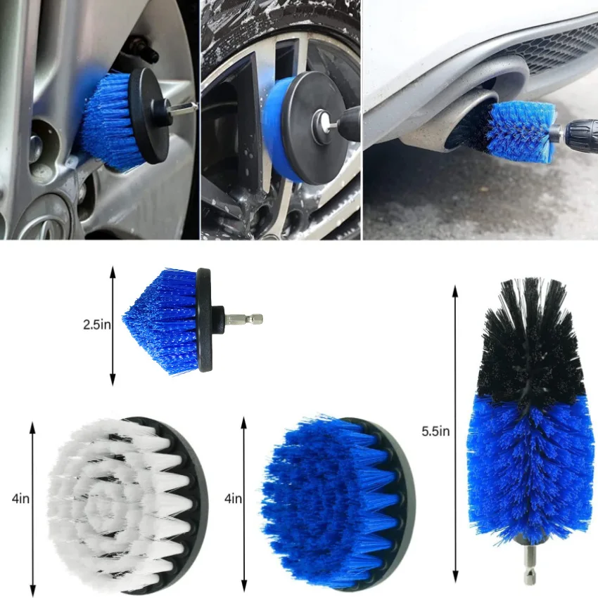 Car wash brush set 32 piece set wheel hub and tire wash brush head details, gap car wash brushes multiple high-quality options