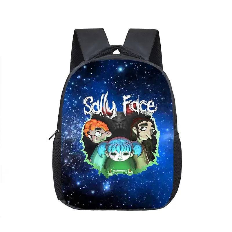 12 inch Game Sally Face Kindergarten Backpack Children School Bag Baby Toddler Bag for Fashion Kids School Bookbags Gift