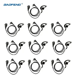 10pcs 2-pin Ear hook PTT Mic Microphone Headset For Motorola EP450 EP350 CP040 GP300 GP88S GP2000 CP140 CP160 HYT TC-600 Radio