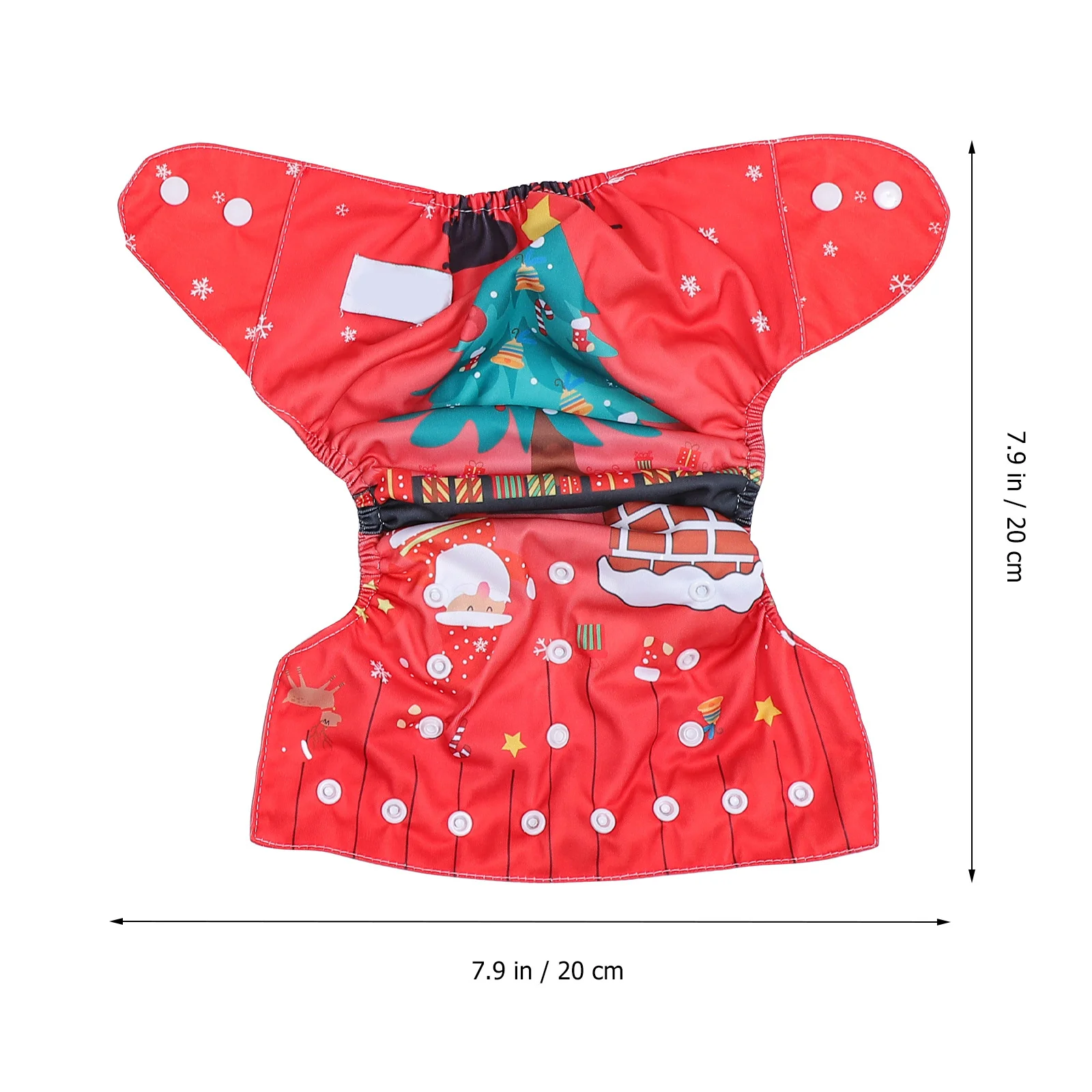 2 قطعة حفاضات عيد الميلاد القماش الطفل سروال التدريب قابل للغسل وقابلة لإعادة الاستخدام مانعة للتسرب تنفس قعادة تعلم الرضع الملابس الداخلية #4