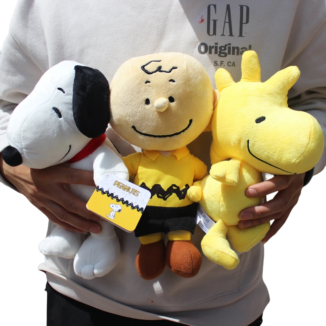 2/3 Piece 25cm Peanuts Snoopy Charlie Brown Woodstock Plush Soft Toys Snoopy Dog Stuffed Dolls