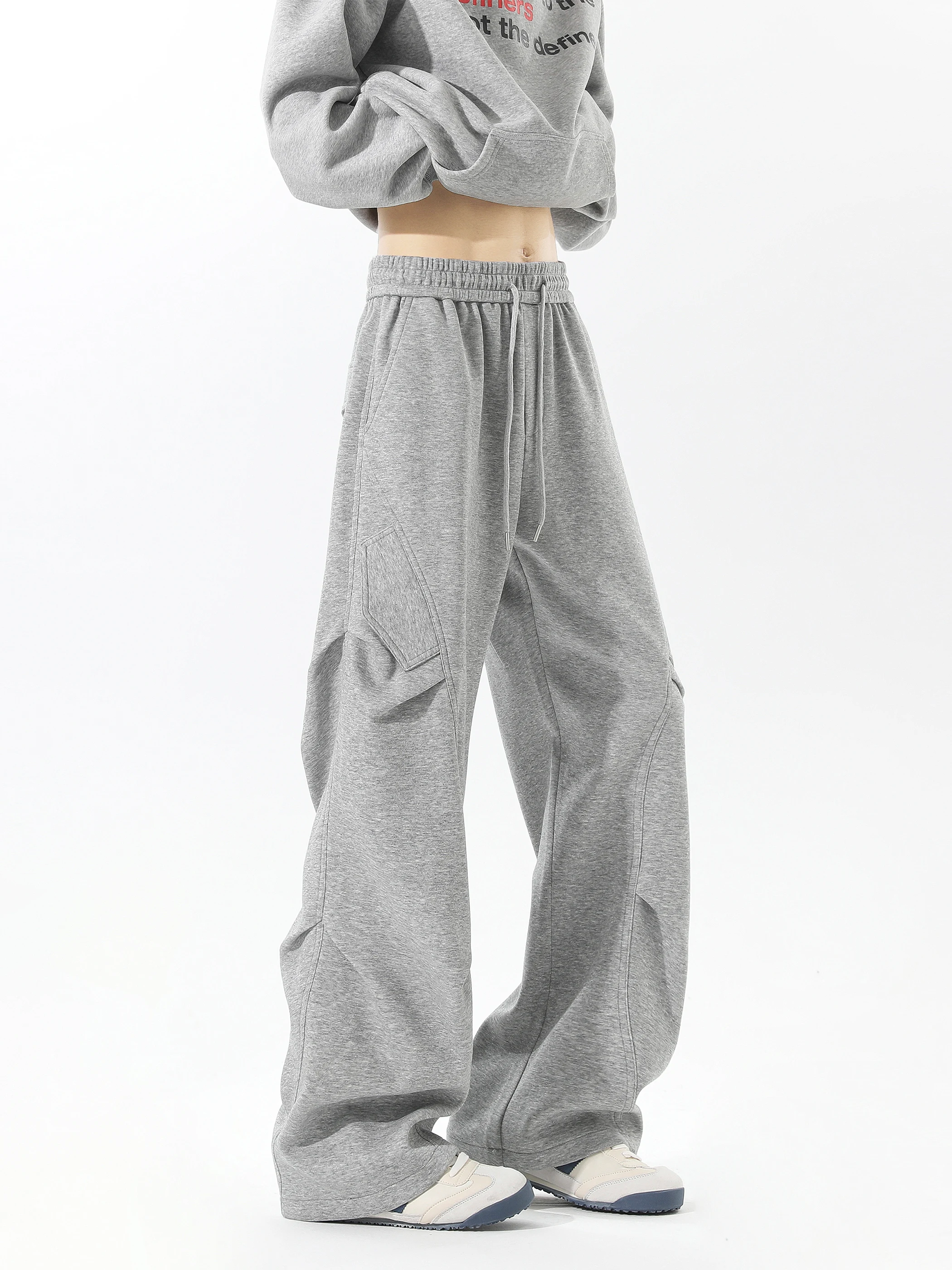 

Рабочие брюки для десантника, мужская модная американская прямая рабочая одежда, свободные повседневные брюки с широкими штанинами, новинка 2025 года