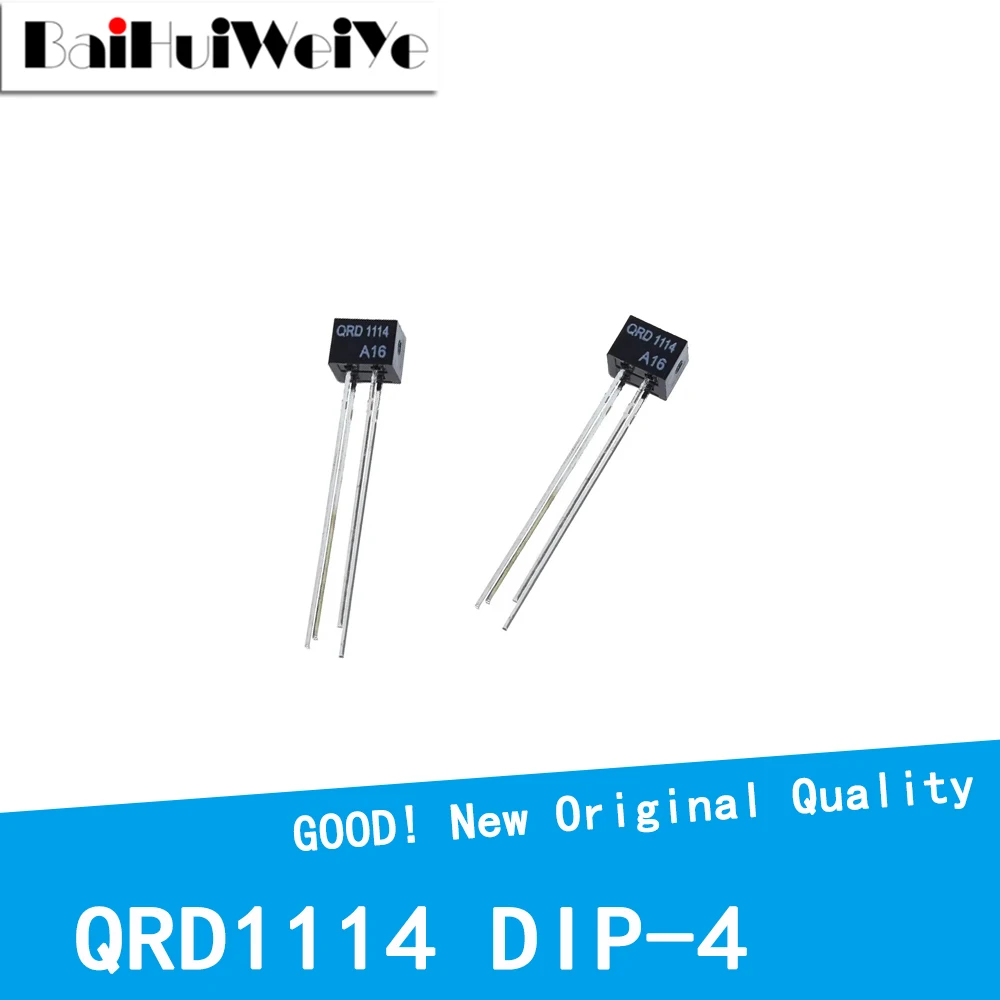 10PCS/LOT QRD1114 RD1114 D1114 1114 DIP-4 REFLECTIVE OBJECT SENSOR New Good Quality Chipset