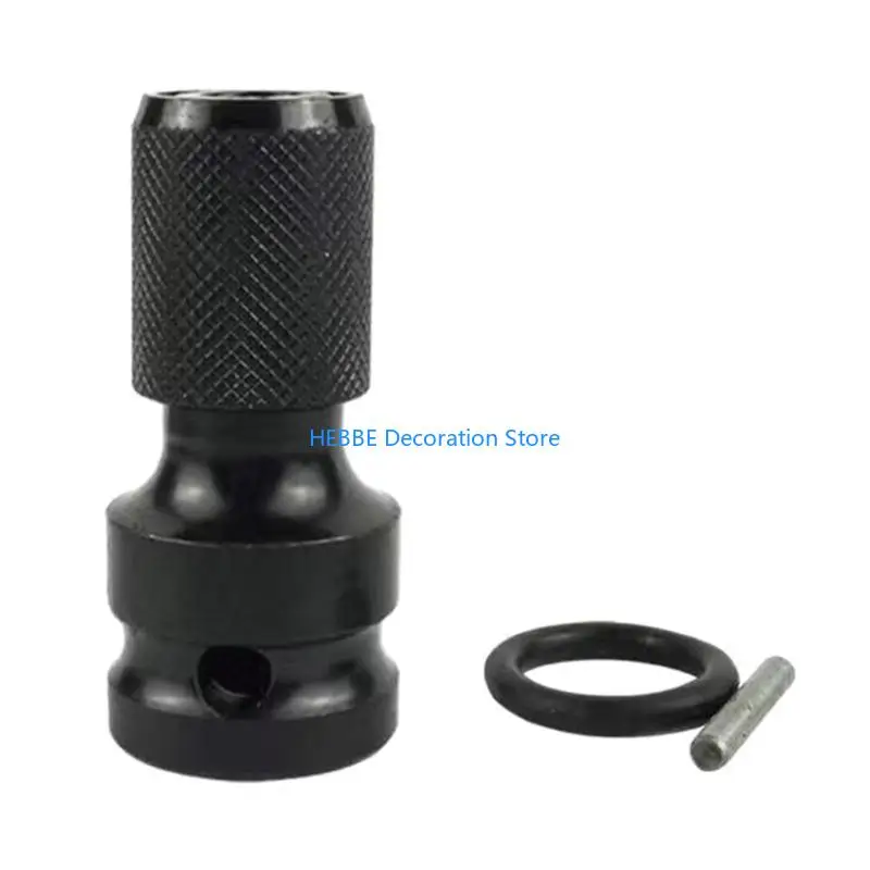 B0KC Chrome Steel Universal Adapter Quick Remease Quick Sockets Adapter for Hex Bit