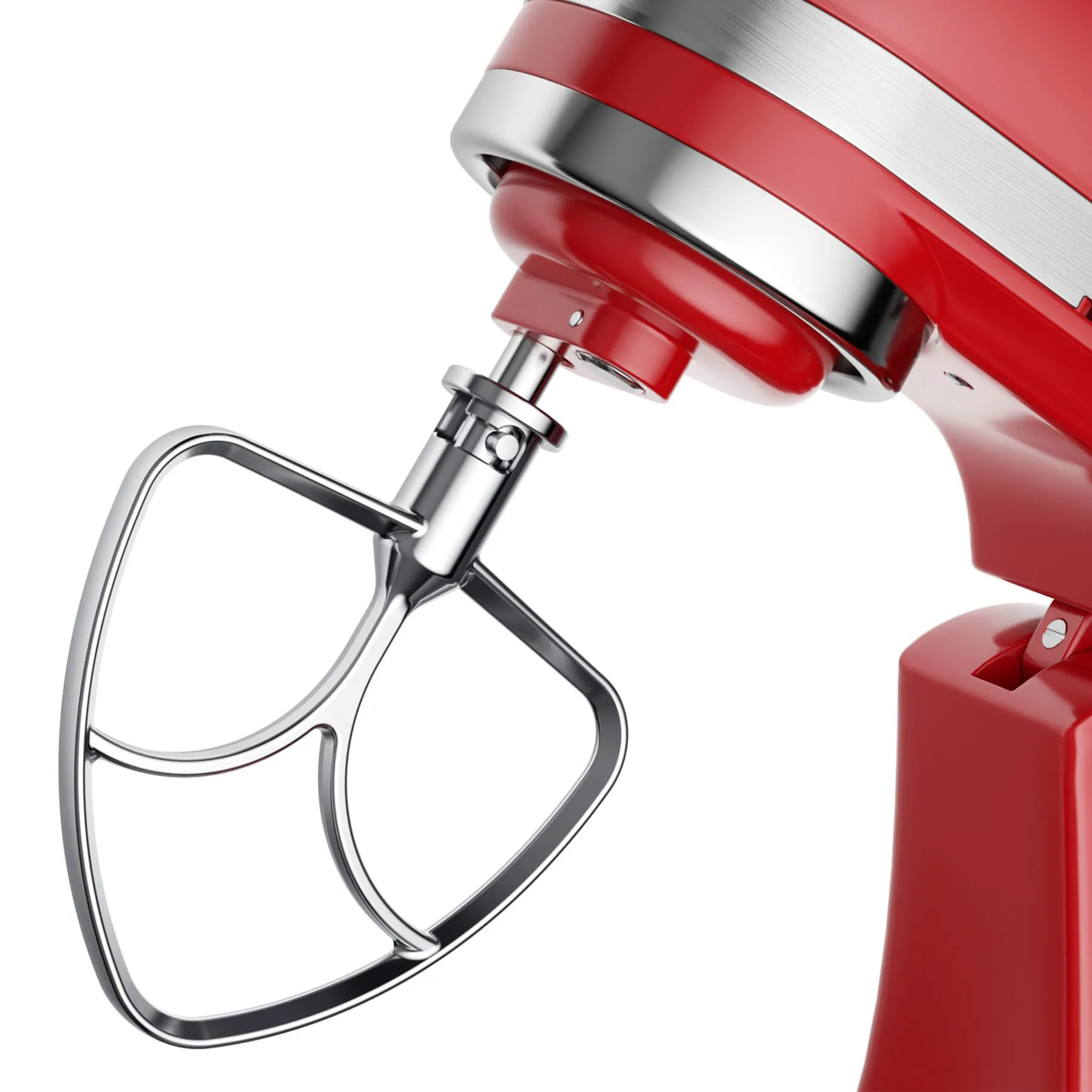 Stainless Steel Flat Beater for KitchenAid Stand Mixer, Paddle Attachment for Tilt-Head Stand Mixer Fits 4.5-5 QT Mixing Bowl