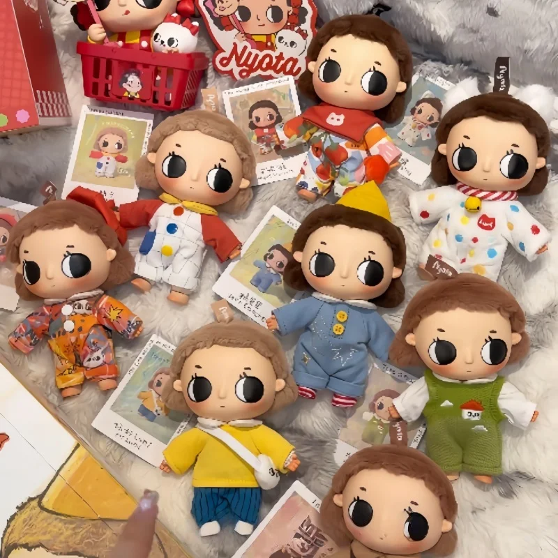 New Pop Mart Nyota Where Moments Meet Series Plush Doll Pendant Blind Box Toys Anime Action Figures Kawaii Mystery Box Kids Gift