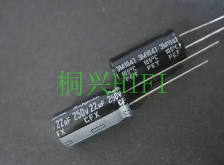 30pcs/lot Japanese genuine RUBYCON 250v 22uf CFX 10x20 electrolytic capacitor free shipping