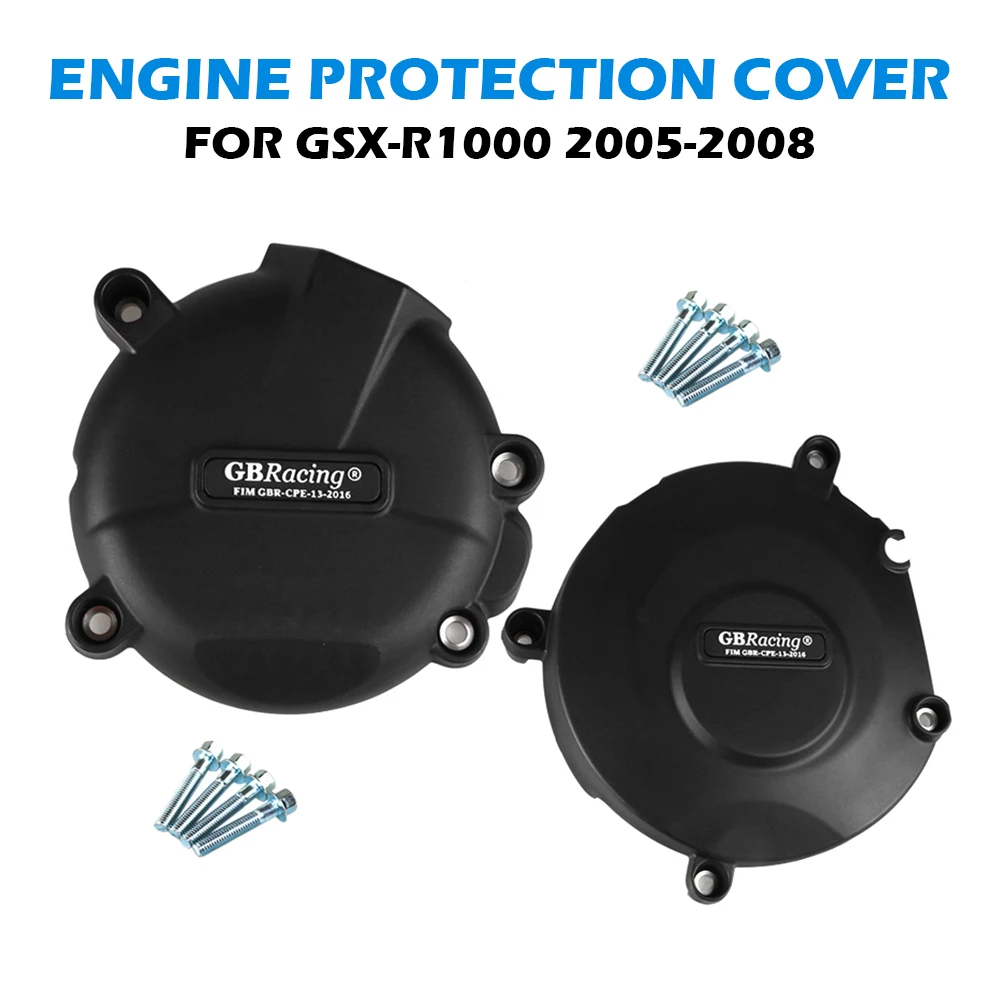 Cobertura de Proteção do Motor Motocicletas, GB Racing Case para SUZUKI GSXR1000 2005 2006 2007 2008 K5 K6 K7 K8, Capas do Motor GBRacing