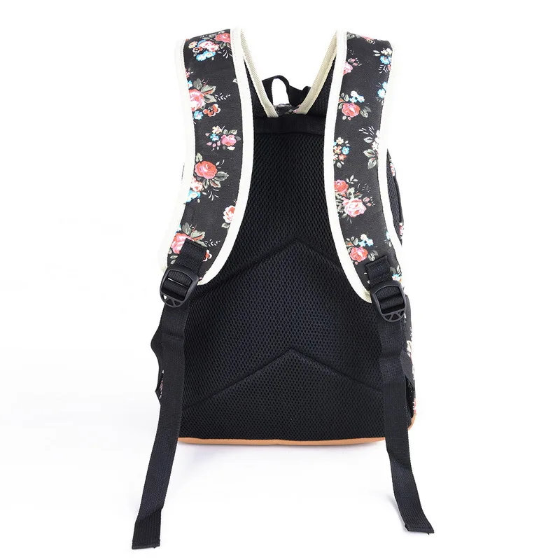 Canvas Backpack Small Floral Daisy Bag Computer Travel