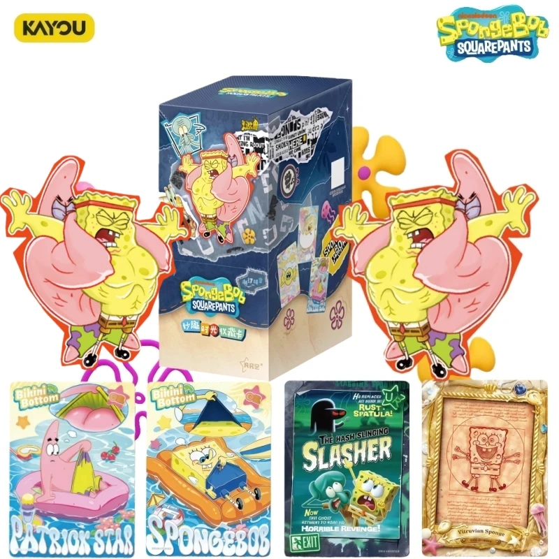

KAYOU Губка Боб Квадратные Штаны Fun Time Series Карты Официальная Подлинная Коллекция Аниме Игрушечные Карты Праздничные Подарки Оригинальная Коробка