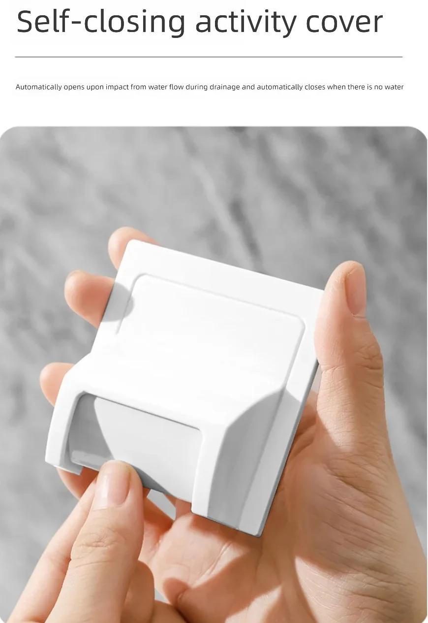 Bathroom toilet drain cover wall sticker to block mosquitoes and insects and isolate debris