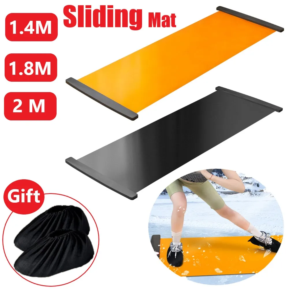 ZHANGYH Skateboard Slide Board Eisschnelllauf, Eishockey Umfassende Trainingsausrüstung, Balance Training Skateboard Therapie Slide Board, Indoor Gym, 2.3M / 7.5FT