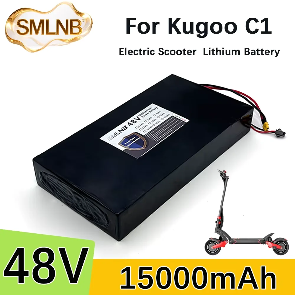

For Kugoo C1 Electric Scooter 48V 15Ah Powerful Motor 18650 Lithium Battery Upgrade Original 13S4P battery