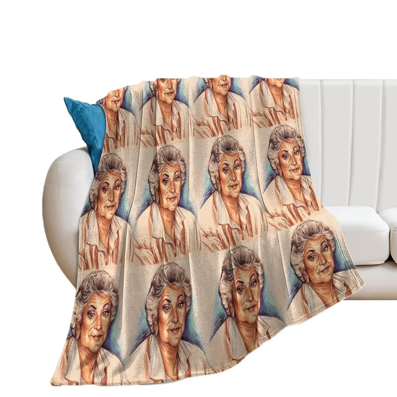 

Dorothy Zbornak Or Bea Arthur Throw Blanket Soft for sofa Hairys Blankets