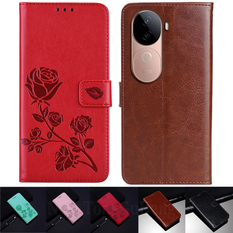 For чехол Vivo iQOO Z9s Case Original Leather Cover Wallet Coque Phone Capa For Fundas De Teléfono Vivo iQooZ9S Etui 6.77