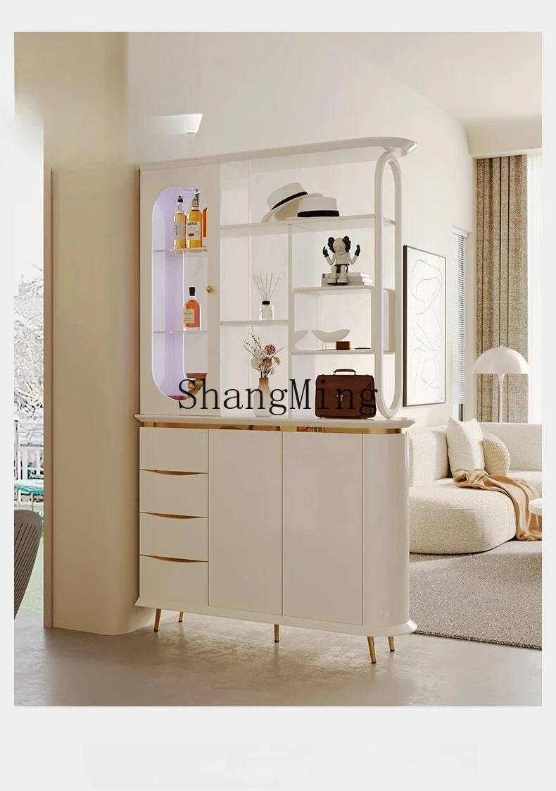 

ZYYEntryway Living Room Light Luxury Modern Partition Wine Cabinet Integrated Hallway Blocking High-end Double-sided