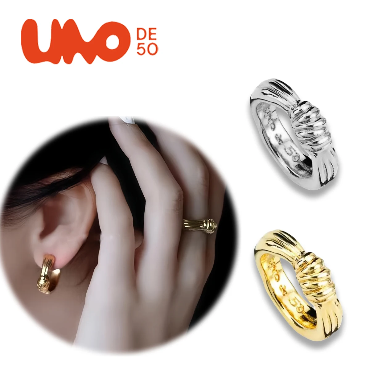 

UNODE50 Ring Diamond studded ring with personalized and fashionable opening, high-end and fashionable, classic and fashionable