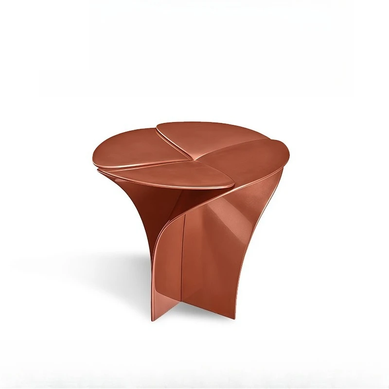 

Stainless steel petal edge several luxury villa living room light luxury designer creative corner several customization